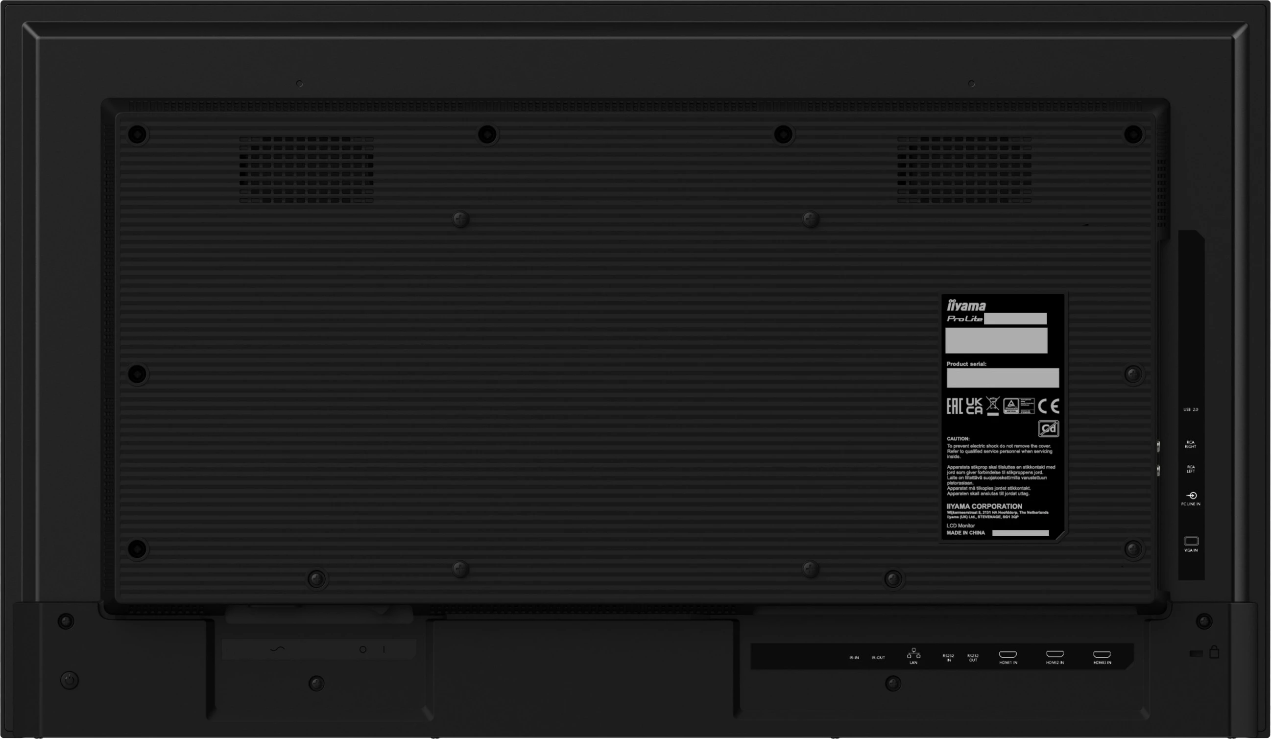 Monitor profesional iiyama LH3275HS-B1AG, 32", Full HD, Android OS, Wi-Fi, 24/7