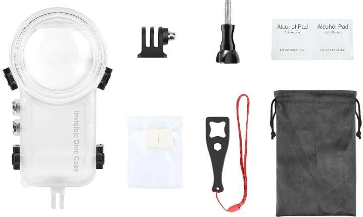 Mbështjellës i papërshkueshëm nga uji Puluz PU977T për Insta360 X4, transparent