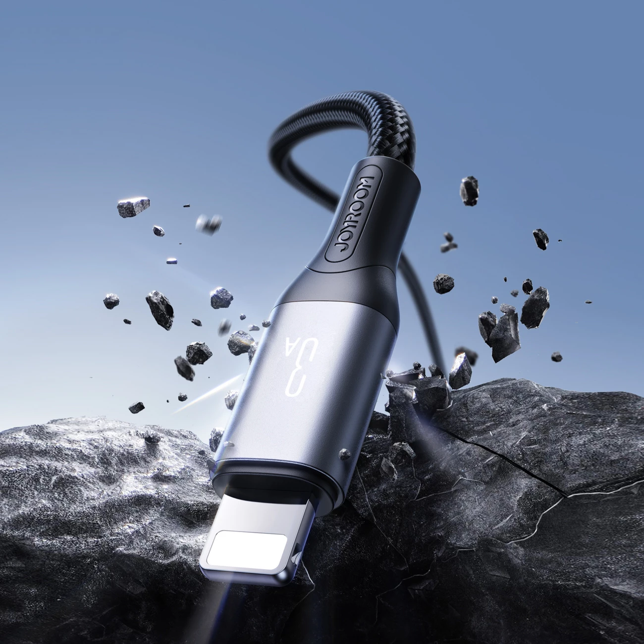 Kabllo Joyroom S-A28, USB-A në Lightning, 2m, 3A, e zezë