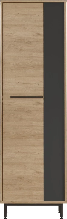 Raft këpucësh Scarpiera 9-vendëshe, ngjyrë natyrale-antracit, 57.2x35.5x185.60cm