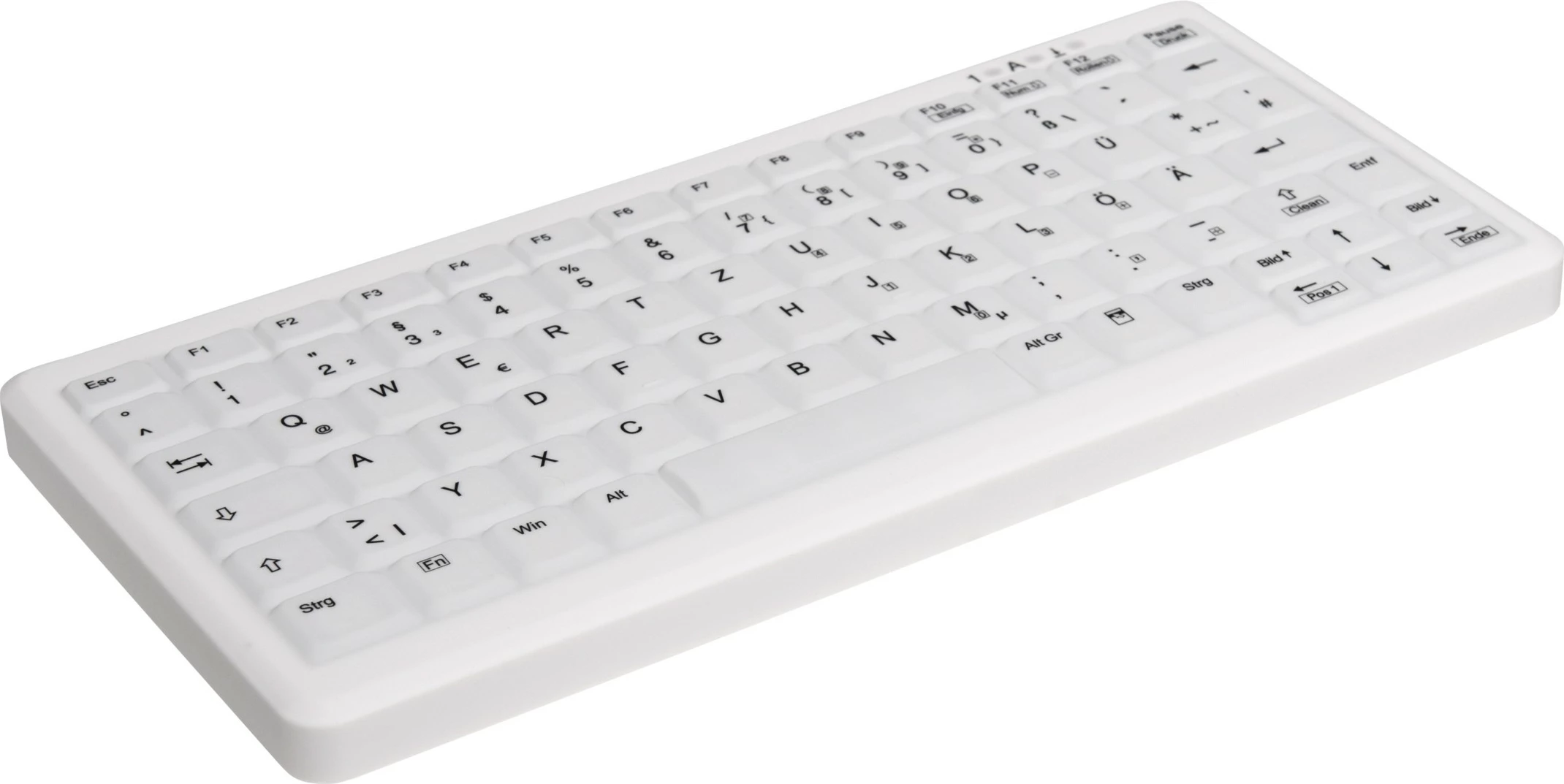 Tastierë Cherry AK-C4110, Wired, USB, QWERTZ, Bardhë