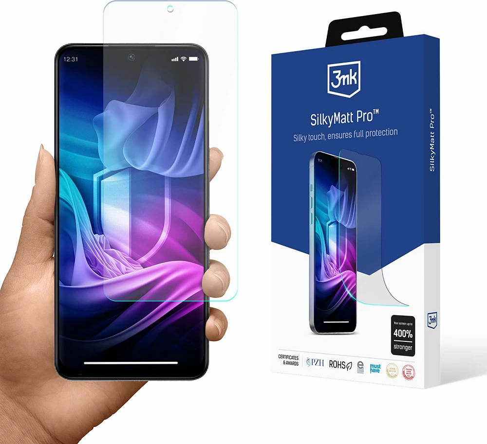 Mbështjellës ekranit 3mk SilkyMatt Pro për Xiaomi Redmi Note 12 Pro+, Transparent