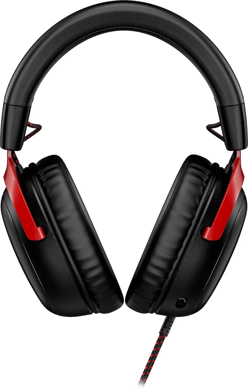 Kufje gaming HyperX Cloud III, drejtues 53 mm, mikrofon anulim zhurme 10 mm, shumëplatformëshe, Black-Red