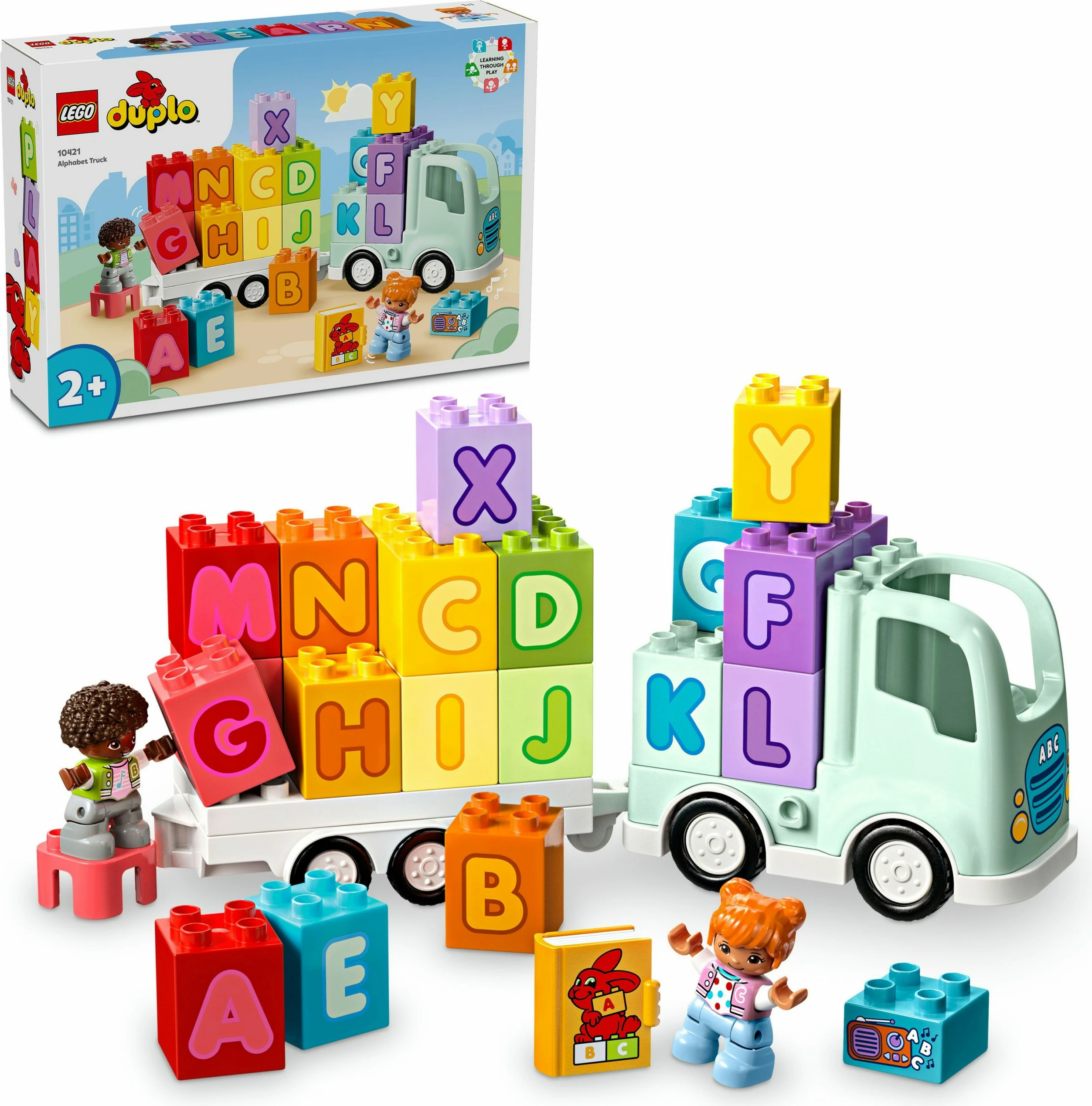 Set ndërtimi LEGO DUPLO Alphabet Truck, 36 pjesë, shumëngjyrësh