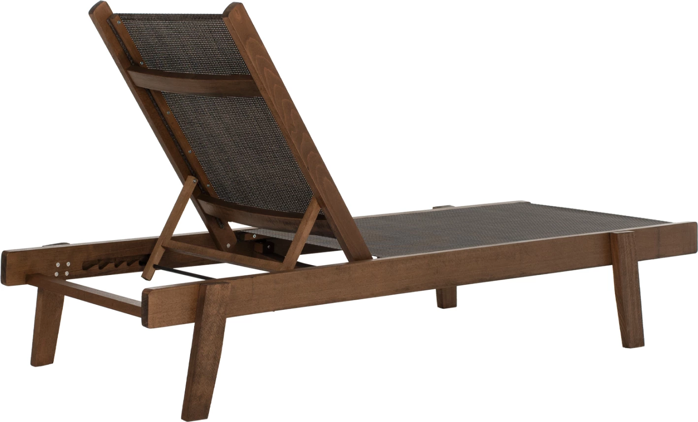 Shezllon profesional për plazh, dru ahu, ngjyrë arre, FH10356.04, 200x61-66x31-91H cm