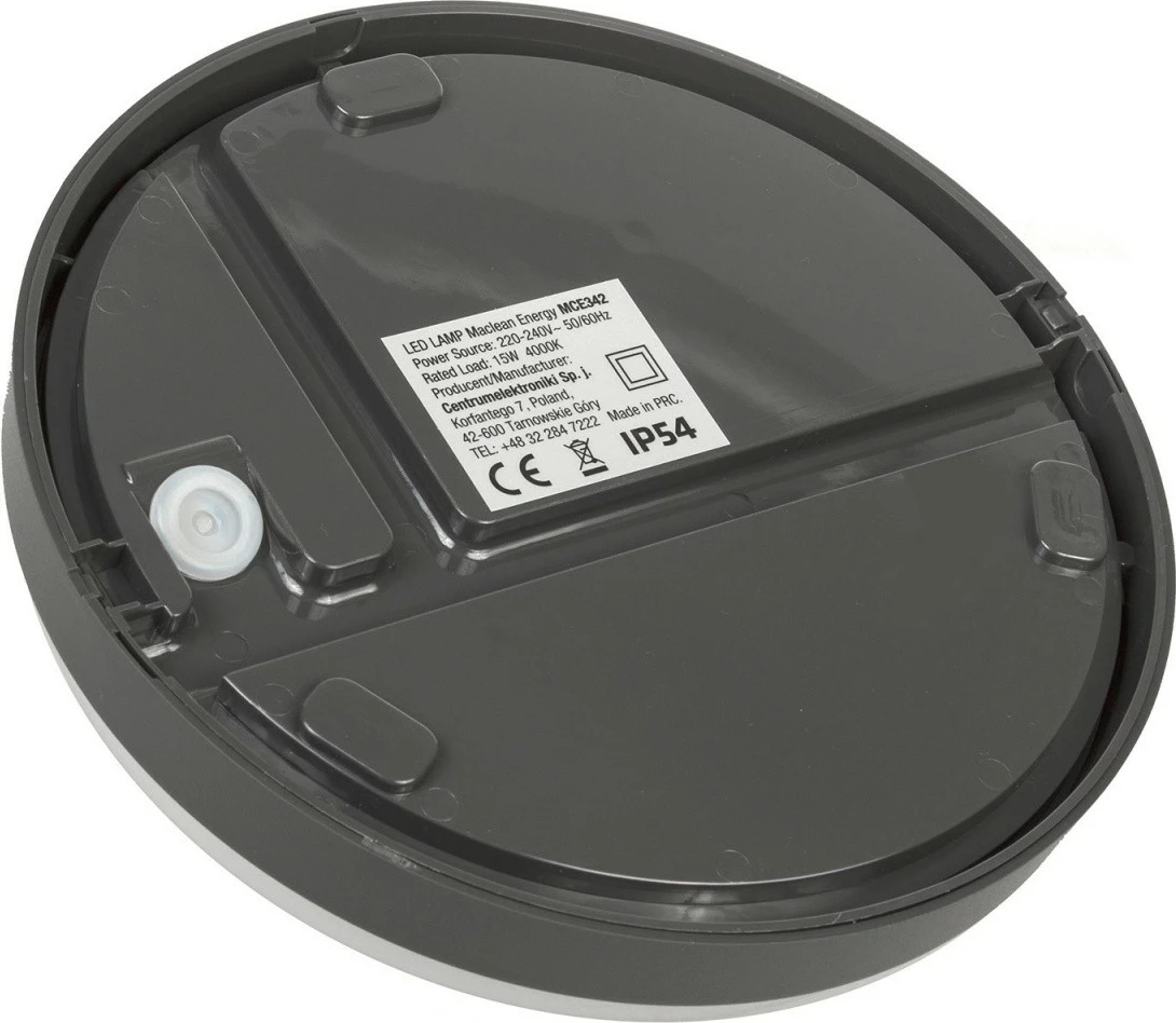 Llampë LED mur/tavan Maclean MCE342 GR, 15W, Gri