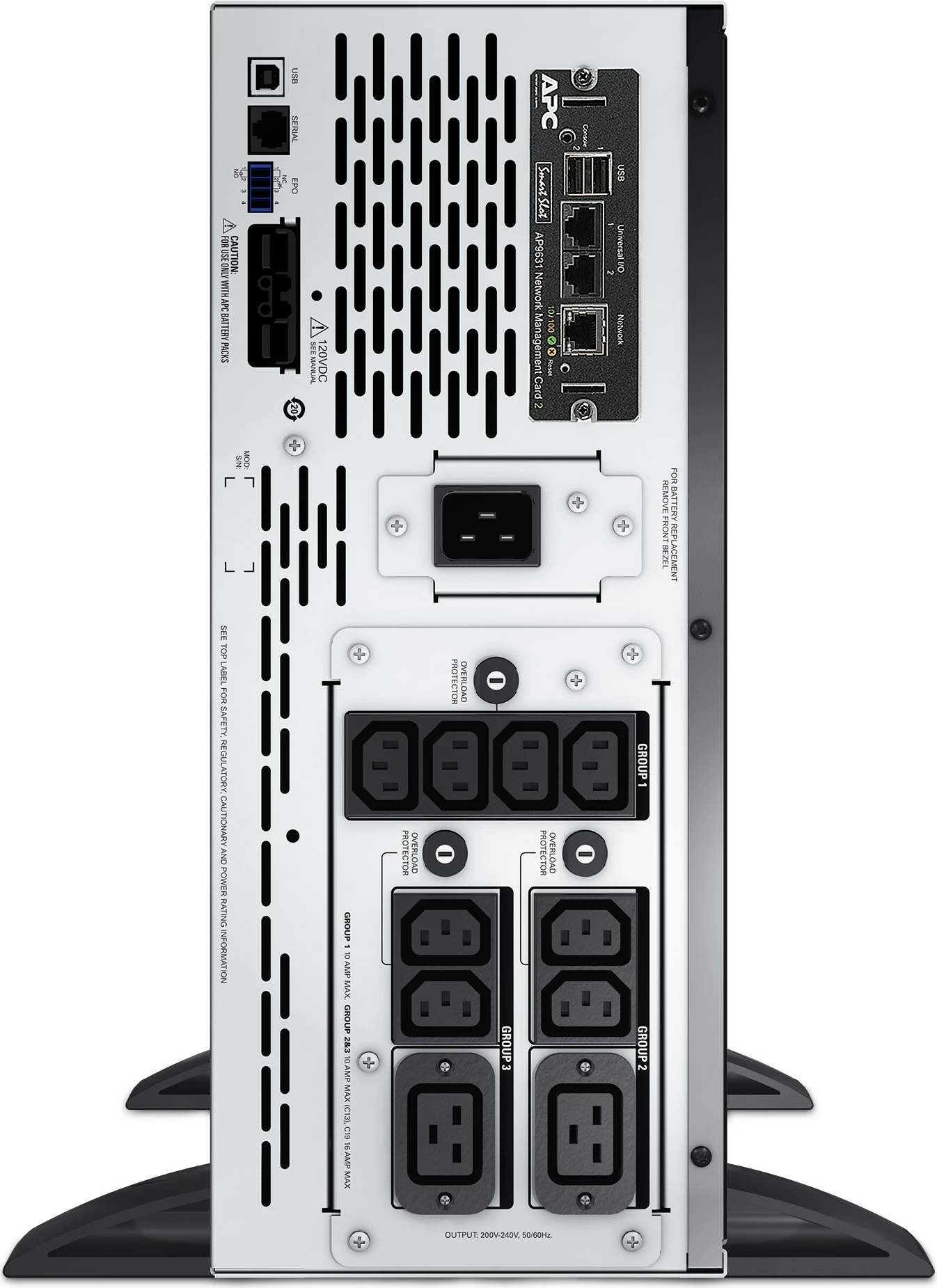 UPS APC Smart-UPS X SMX3000HVNC, 3000VA, 8x C13 + 2x C19, USB, e zezë