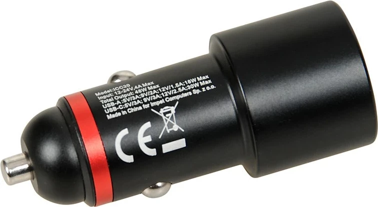 Karikues auto IBOX C-20 48W USB A+C, i zi