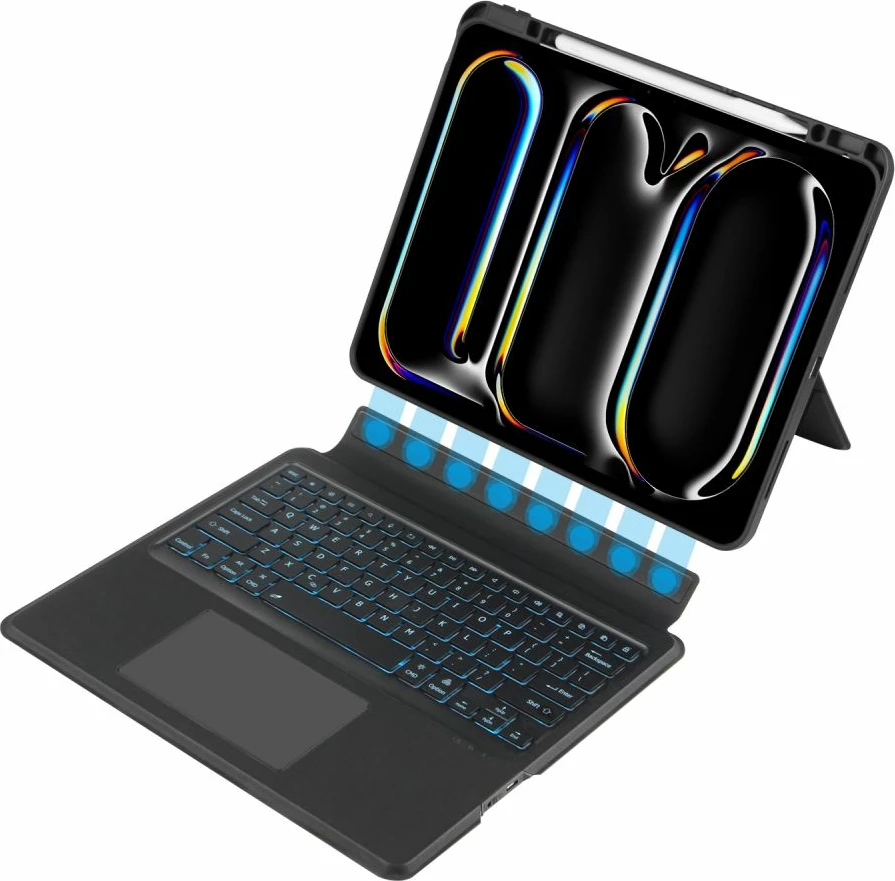 Mbështjellës Tech-Protect SC Mag Pen me tastierë Bluetooth për iPad Pro 13" (2024), i zi