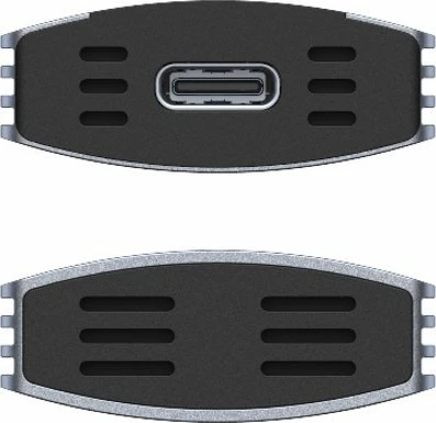 Kuti e jashtme për SSD M.2 Unitek S1230A, USB-C 3.2 Gen 2 10Gbps, NVMe/SATA, me kabllo USB-C dhe adapter USB-A, argjend