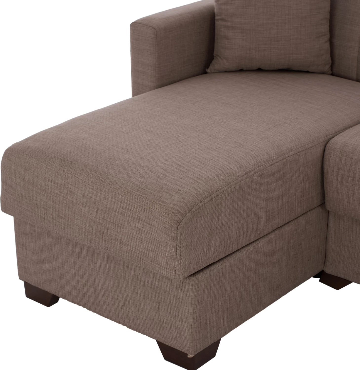 Divan qoshe, krevat, i kthyeshëm, ngjyrë kafe, FH3244.02, 200x133x77