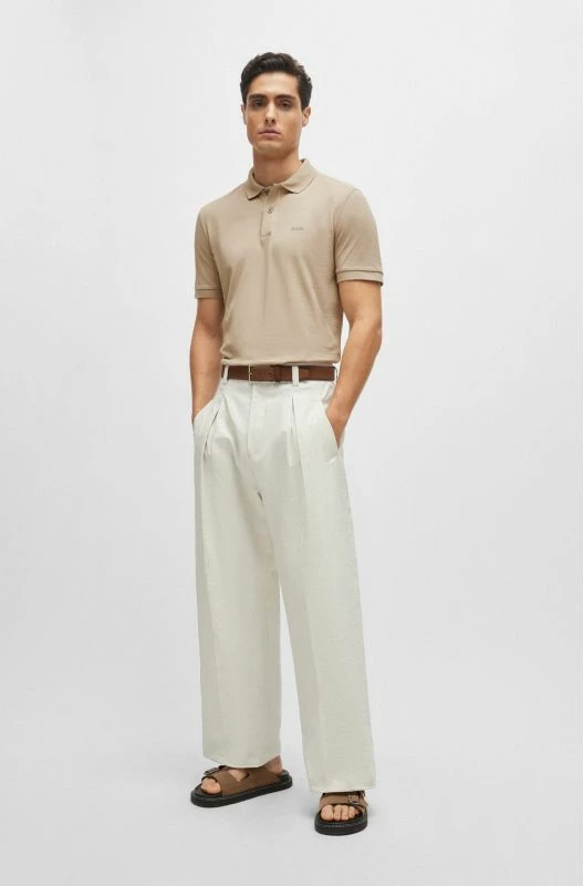 Maicë polo Boss për meshkuj, bezhë