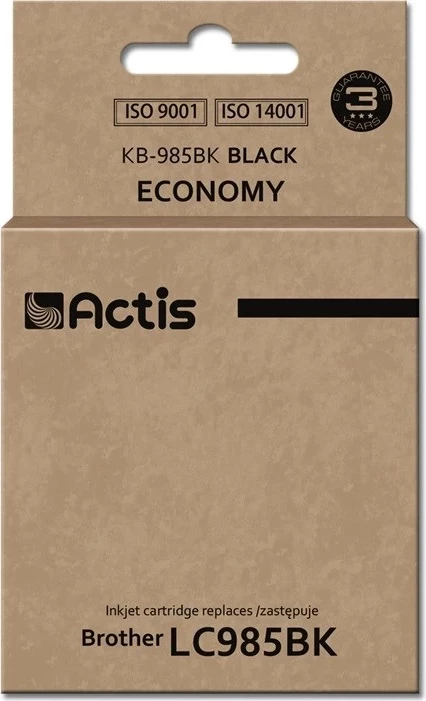 Ngjyrë zëvendësuese Actis KB-985BK ink për Brother LC985BK, 28.5ml, e zezë