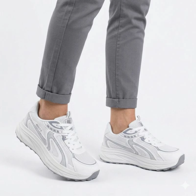 Atlete platforme femra Big Star TT274325, të bardha