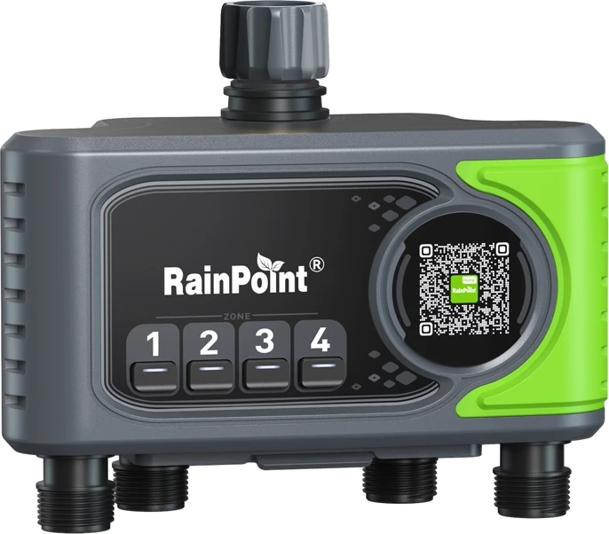 Kontrollues ujitje RainPoint HTV405FRF me WiFi, 4 zona, i zi/gjelbër