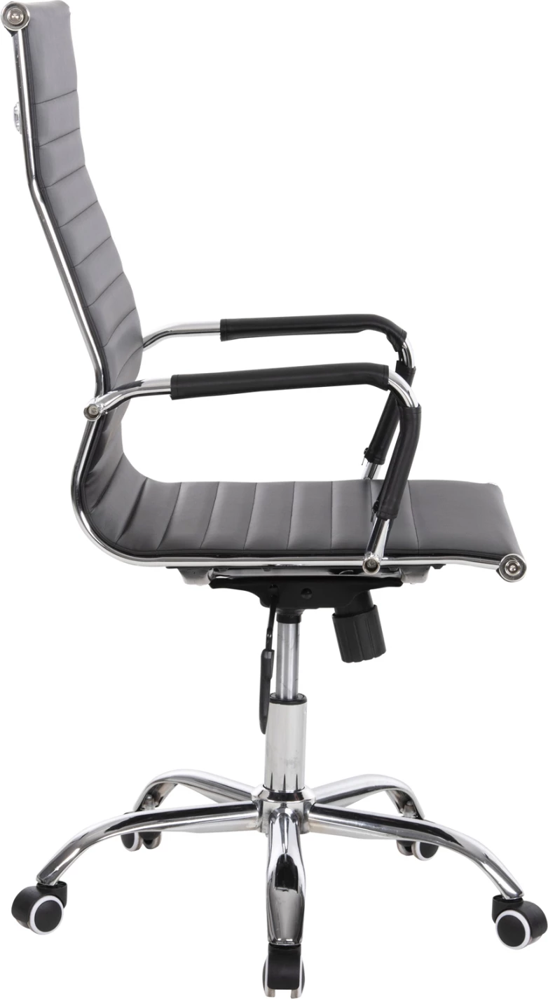 Karrige menaxheri për zyre BOSS FH1059.31, ngjyrë e zezë, PU-metal krom, 54x57x110H cm.