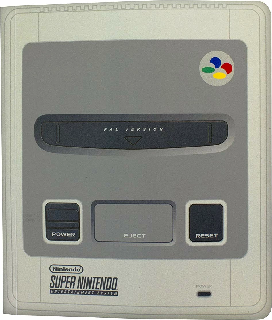 Fletore Paladone Nintendo SNES me vija, dizajn konsolë retro