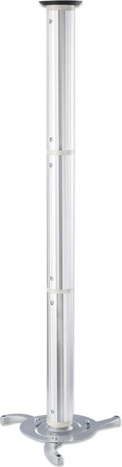 Mbajtës projektori MANHATTAN universal, tavan, rrotullim 360°, lartësi 13-106cm, 10kg, argjend