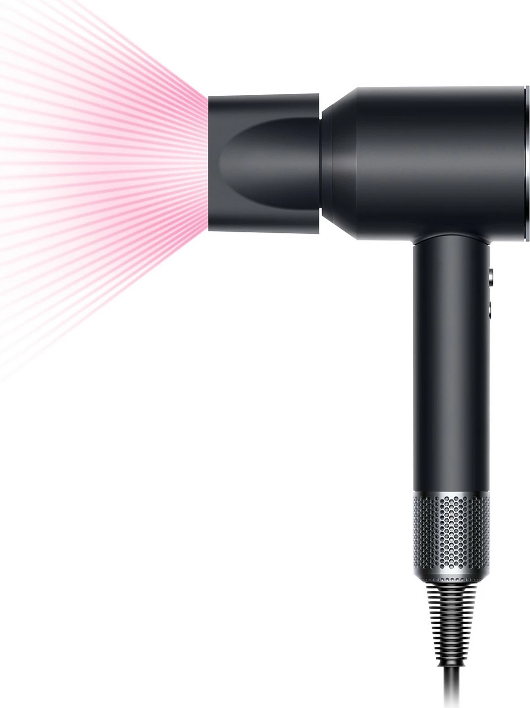 Tharëse flokësh Dyson Supersonic, 1600W, 4 nivele nxehtësie, 3 shpejtësi, koncentrator & difuzer, e zezë/nickel