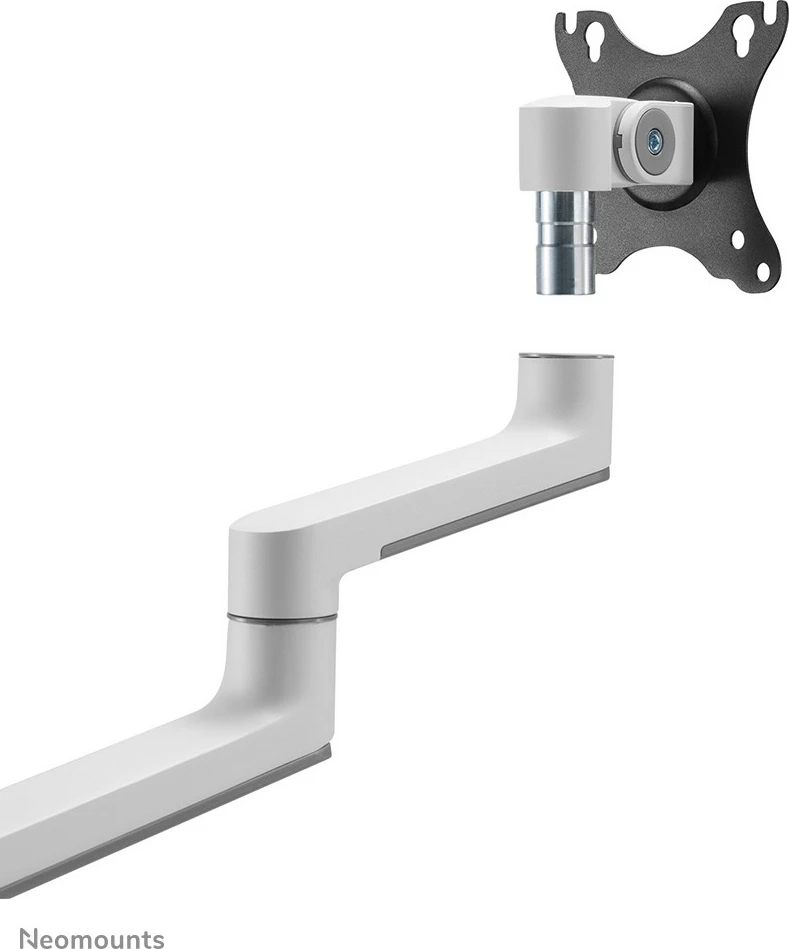 Krah monitori Neomounts DS60-425WH1, 17-27 inç, kapacitet 8 kg, VESA 100x100, i bardhë