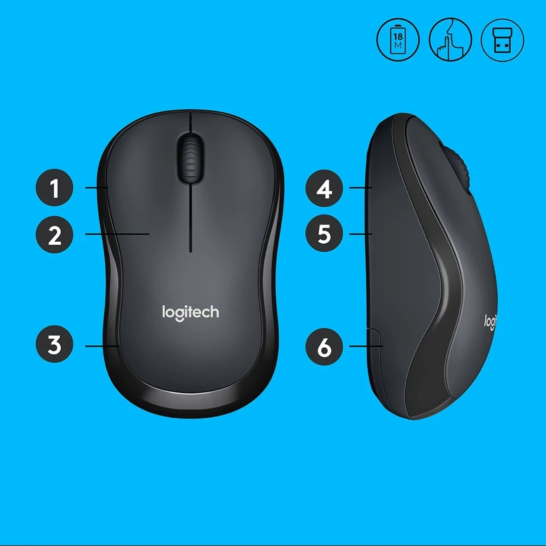 Maus Logitech M220 Silent, i zi 
