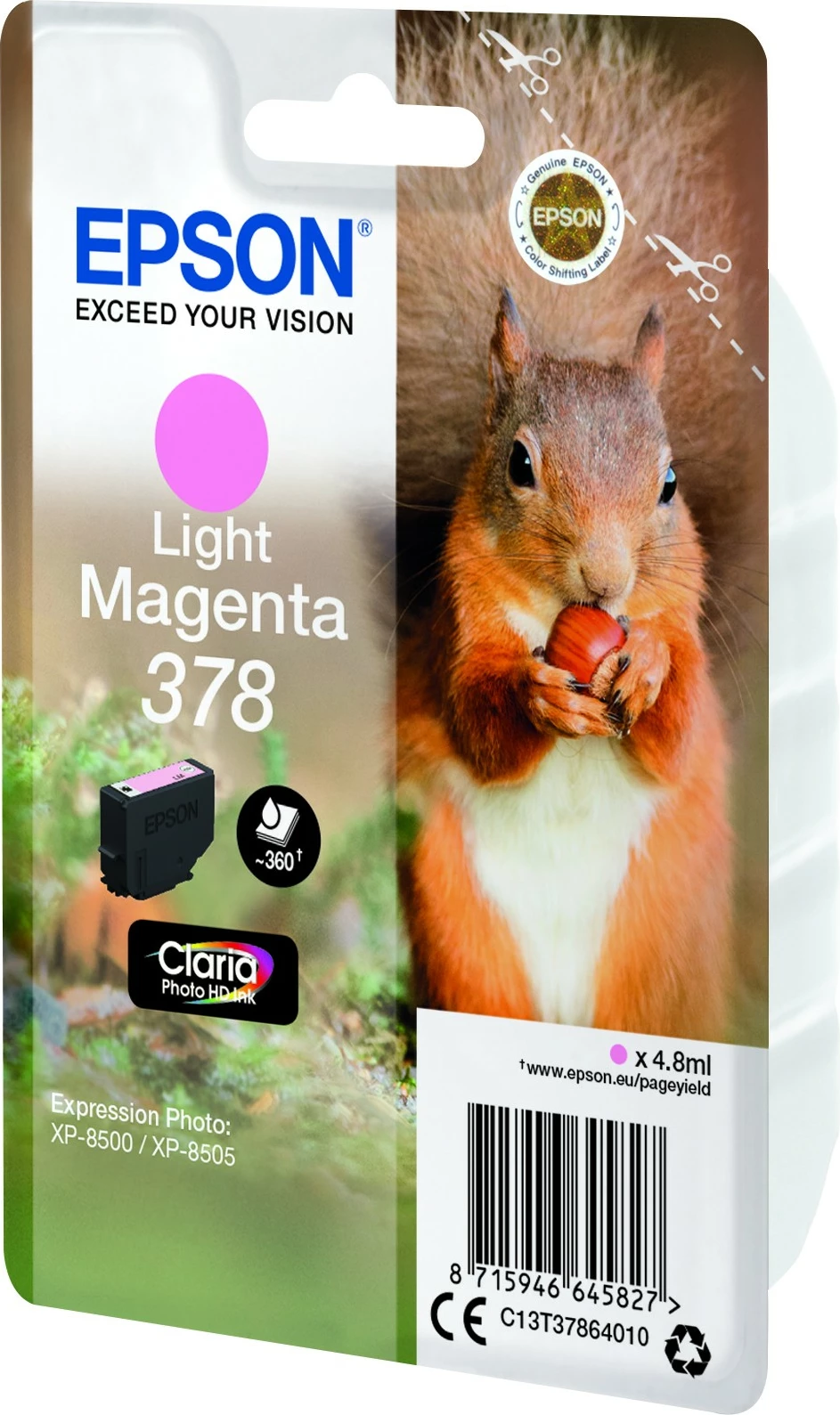 Toner Epson 378 Light Magenta C13T37864010 për XP-8500/XP-8505