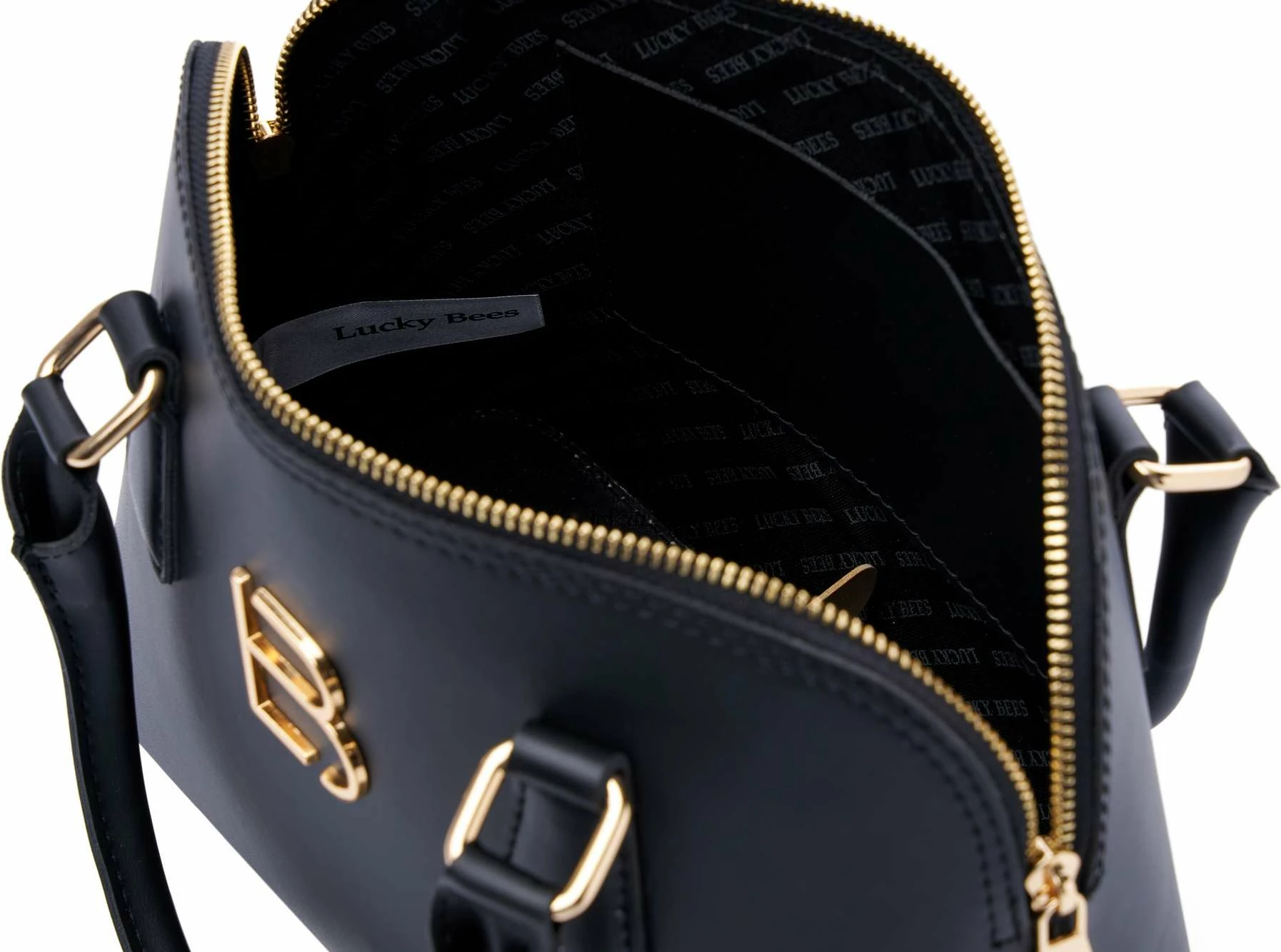 Çantë shpatulle Lucky Bees, Brigitte v2, e zezë