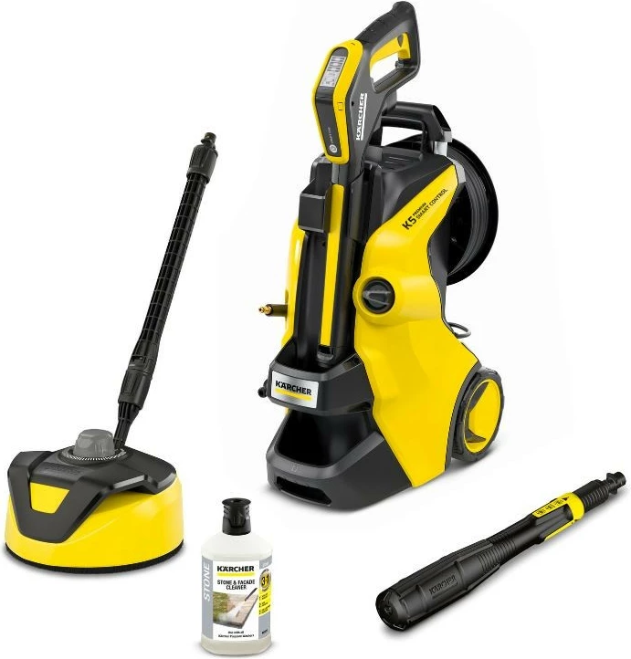 Aparat larës me presion Karcher K 5 Premium Smart Control Home, 1.324-673.0, verdhë/zi, set aksesorësh
