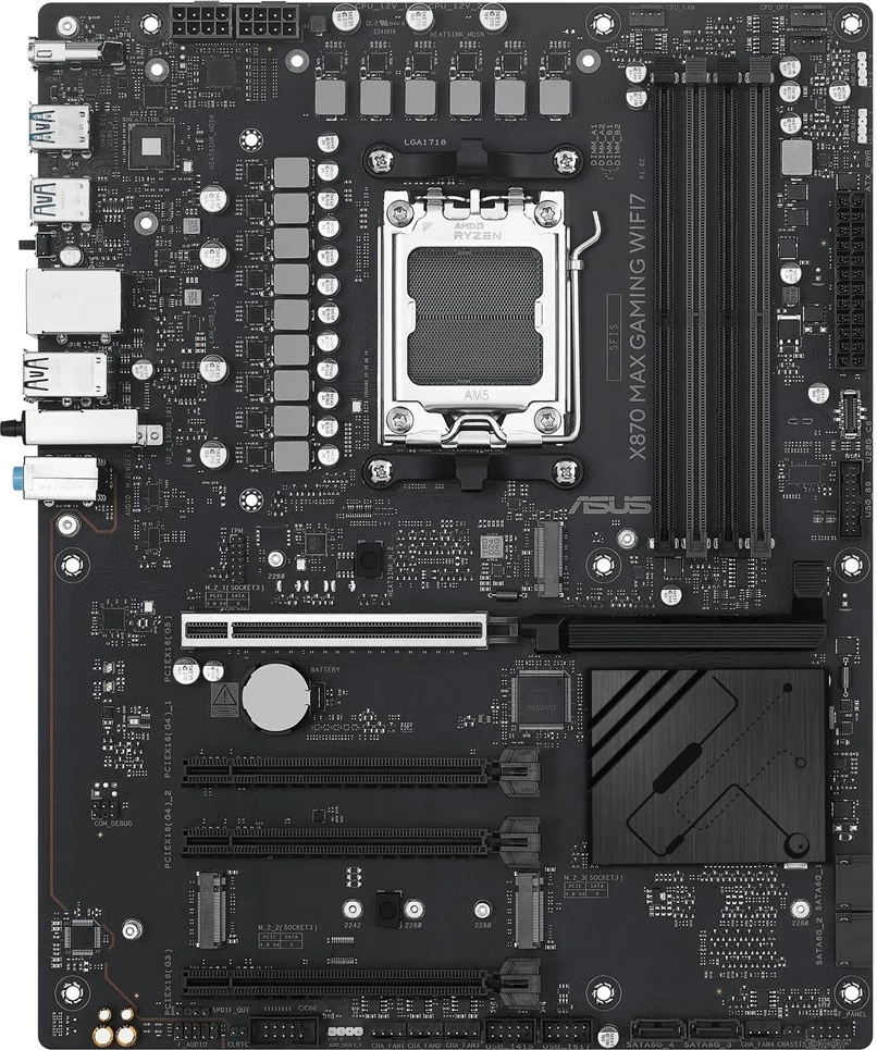 Pllakë amë ASUS X870 MAX GAMING WIFI7, Socket AM5, ATX, Multikolor