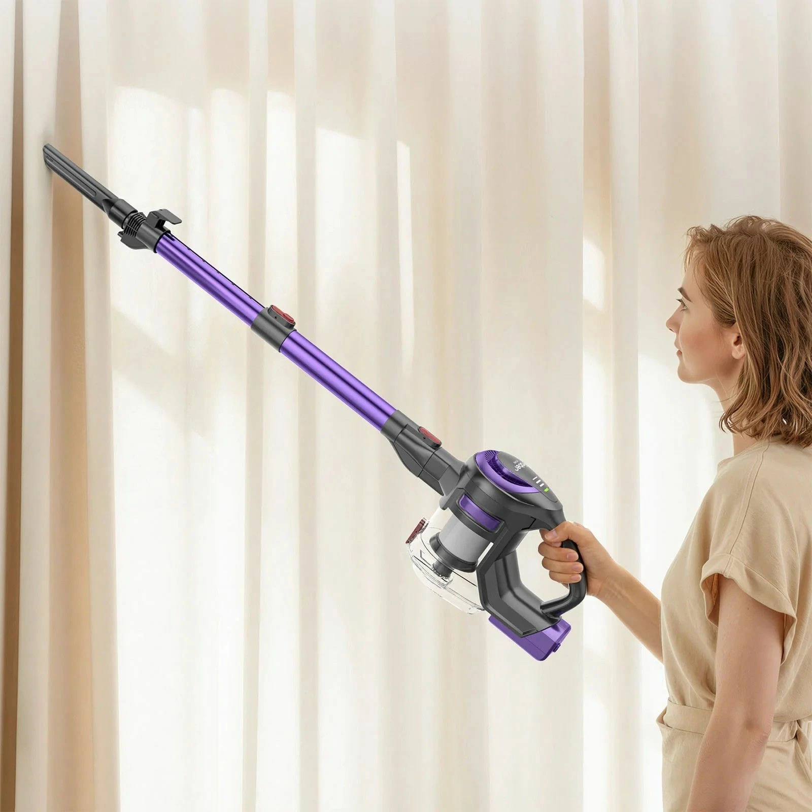 Fshesë me bateri Yaber L10 56AW, 170W, HEPA, 0.6L, 1.3kg, vjollcë/zezë