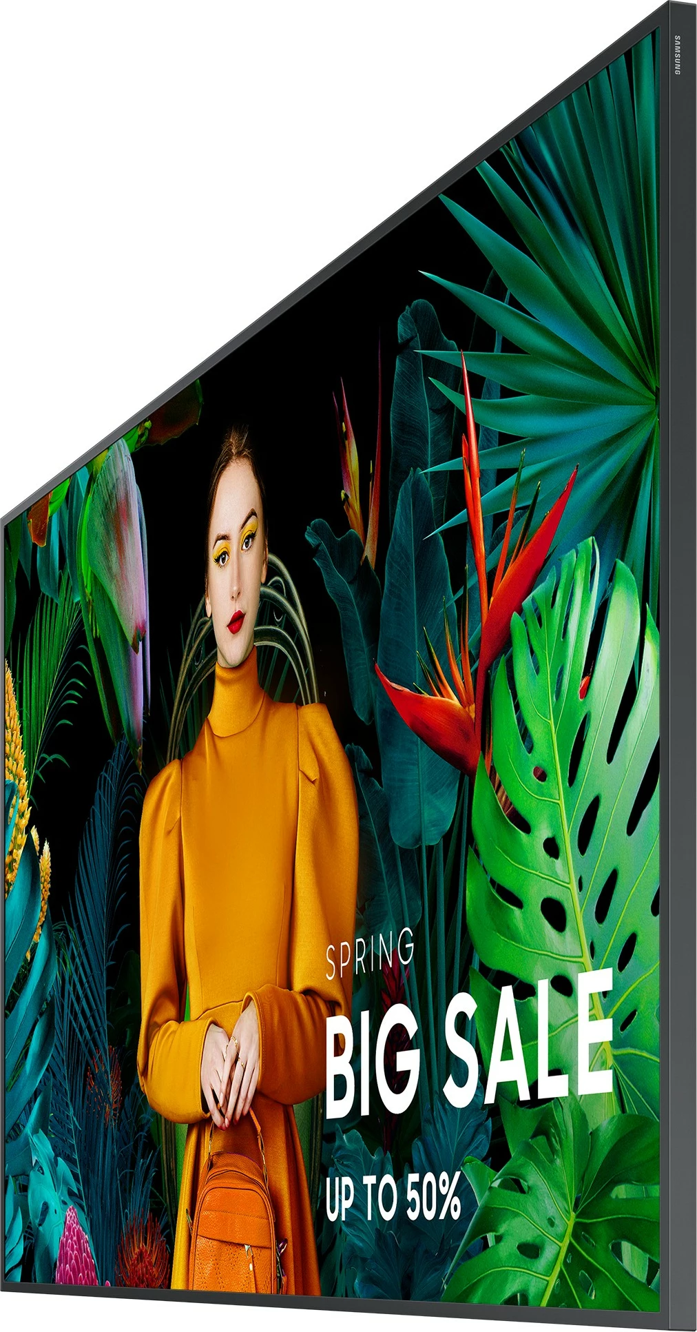 Panel digjital Samsung QH43C, LCD, 43", 3840 x 2160, Wi-Fi, e zezë