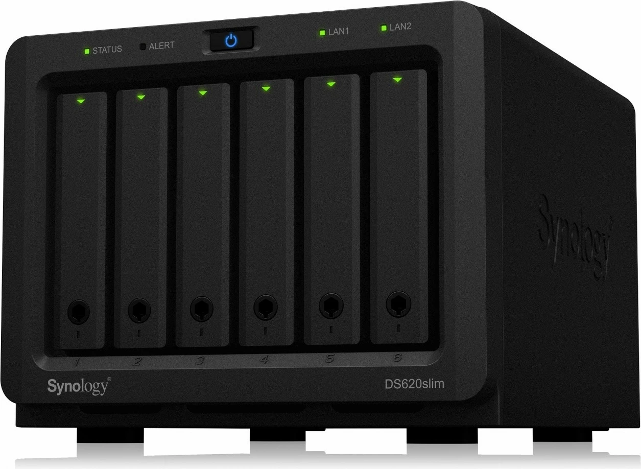 Server NAS Synology DS620slim, 2 GB RAM, 6x2.5", Intel Celeron J3355, i zi