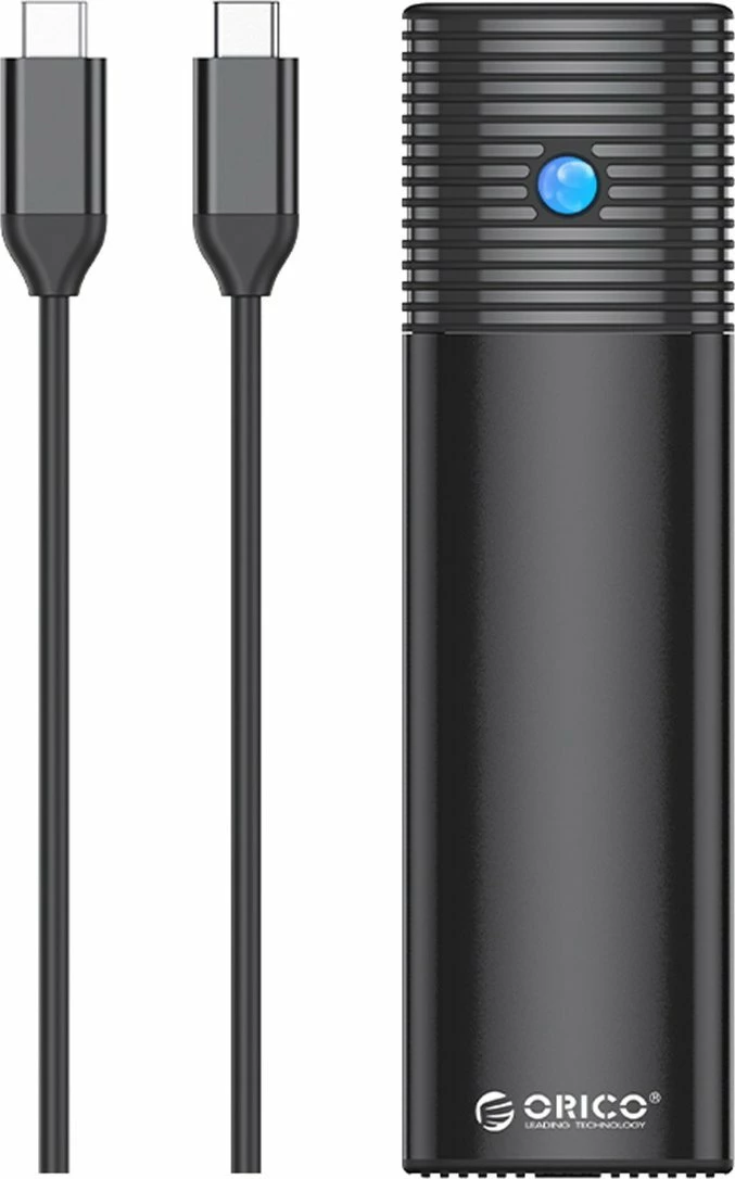 Kuti eksternale për SSD M.2 NVMe, Orico PWM2-G2-BK-EP, USB-C 3.2 Gen 2 10Gbps, deri 4TB, alumin, e zezë