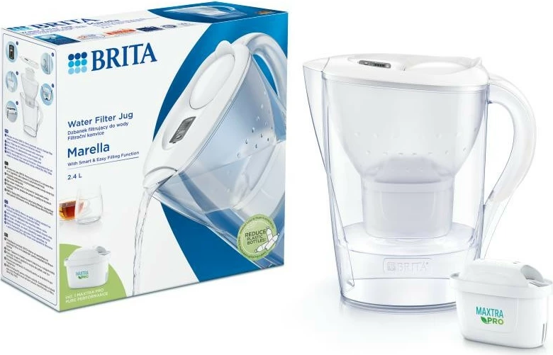 Filtruese uji Brita Marella Maxtra PRO Pure Performance 2.4L, Bardhë