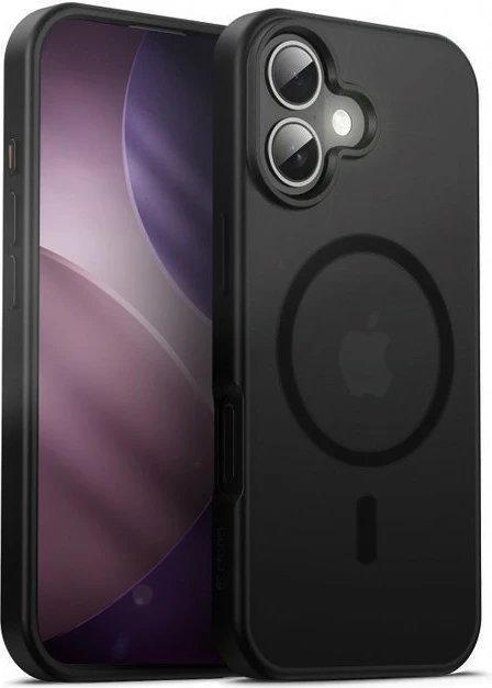 Mbështjellës CRONG Hybrid Frost MAG Cover CRGHFMIP1763BLK, MagSafe me 37 magnetë N52, për iPhone 17, polikarbon, i zi