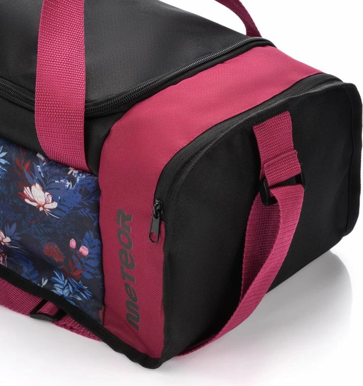 Çantë fitness Meteor, unisex, e zezë dhe e kuqe