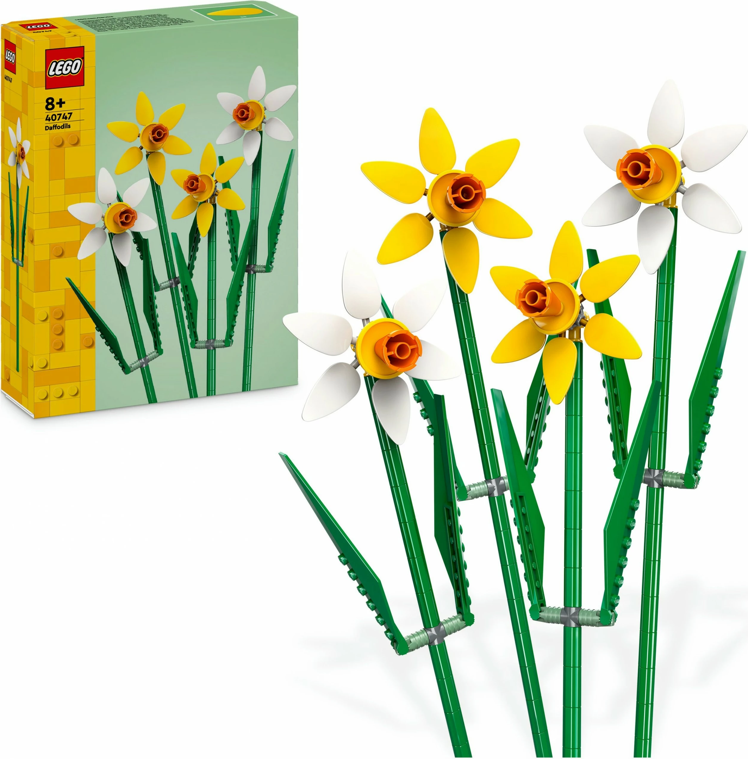 Set ndërtimi LEGO Daffodils, 216 copë, shumëngjyrësh