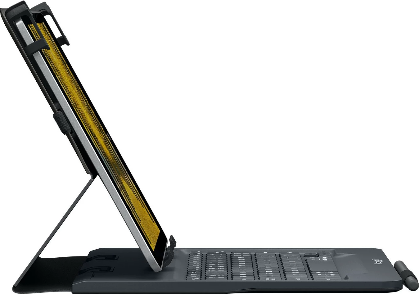 Mbështjellës me tastierë Logitech Universal Folio për tablet 9-10 inç, QWERTY, spanjisht, i zi