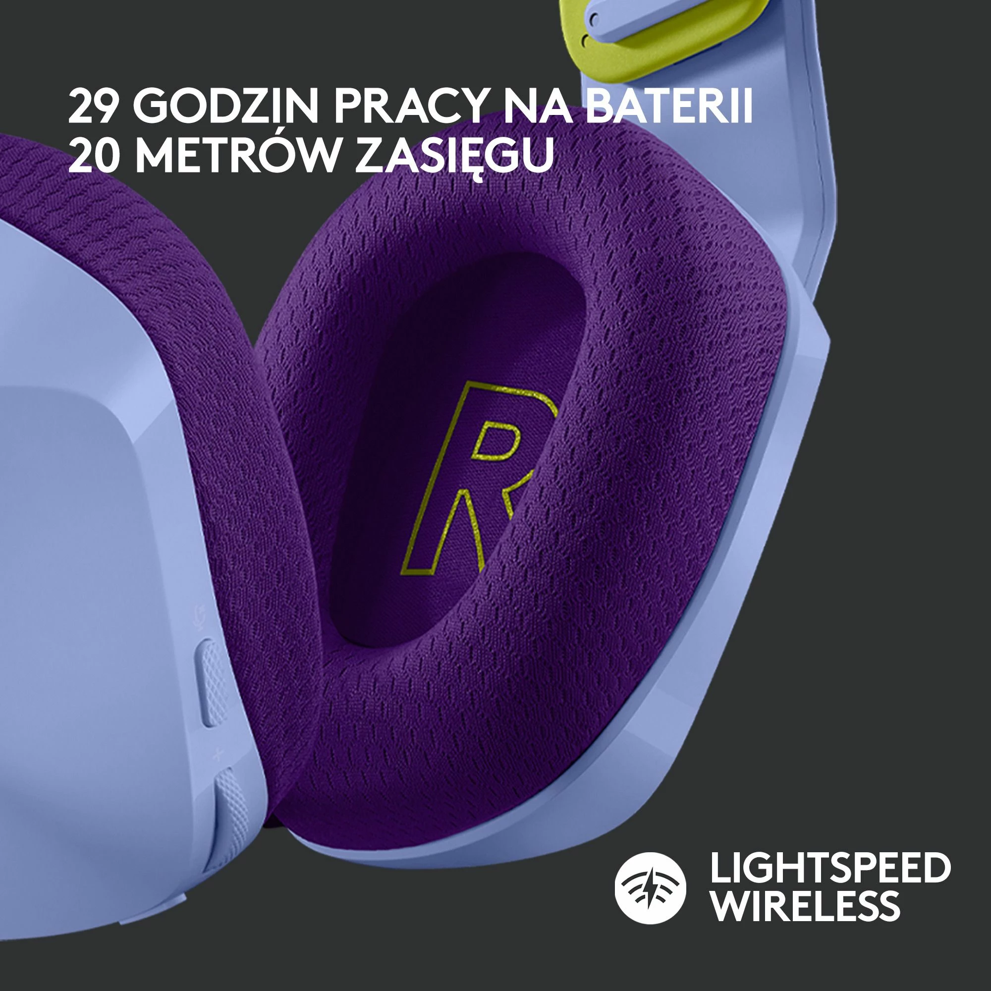 Kufje gaming Logitech G733 LIGHTSPEED (981-000890), wireless, 7.1 surround, USB, vjollcë