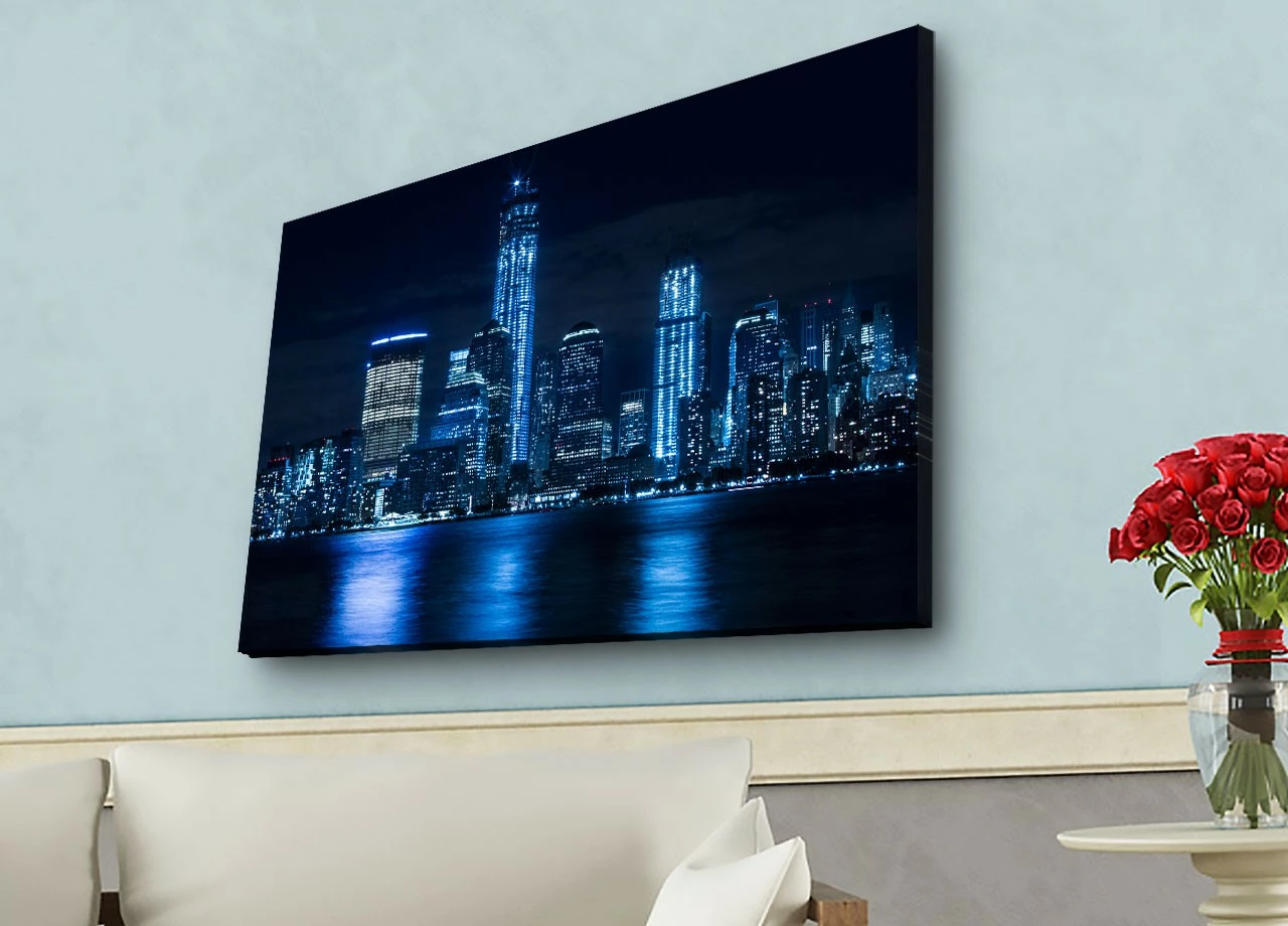 Pikturë dekorative me drita LED, kanavacë, shumëngjyrëshe, 45x70cm, 4570HDACT-095