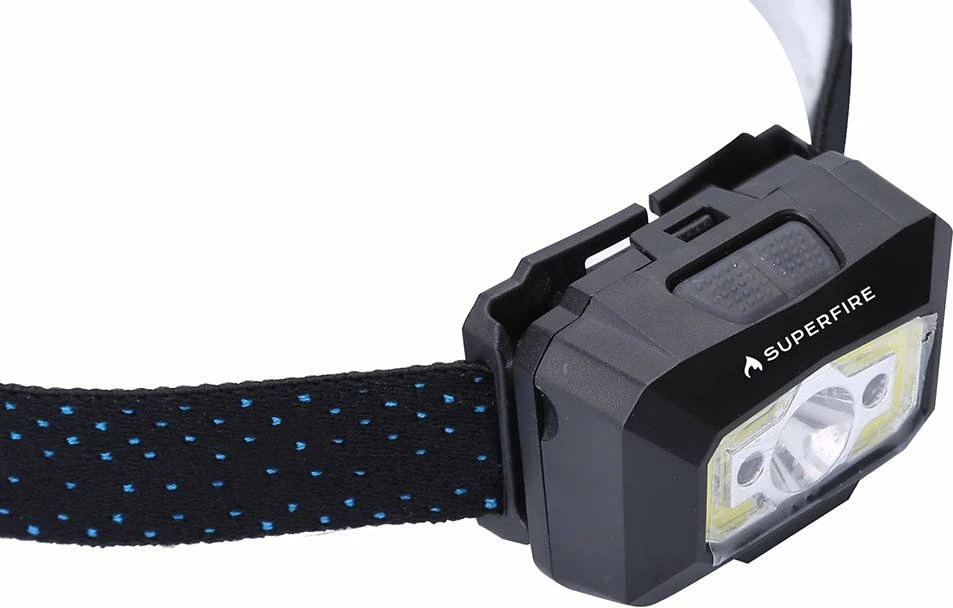 Dritë koke Superfire X30, 340 lumen, USB, e zezë