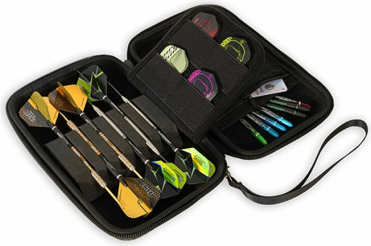 Kutia për shigjeta Harrows, e zezë dhe e verdhë