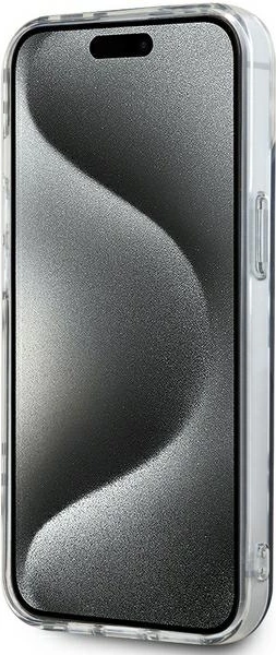 Mbështjellës DKNY IML Checkered Mono Pattern për iPhone 15 Plus / 14 Plus, zi