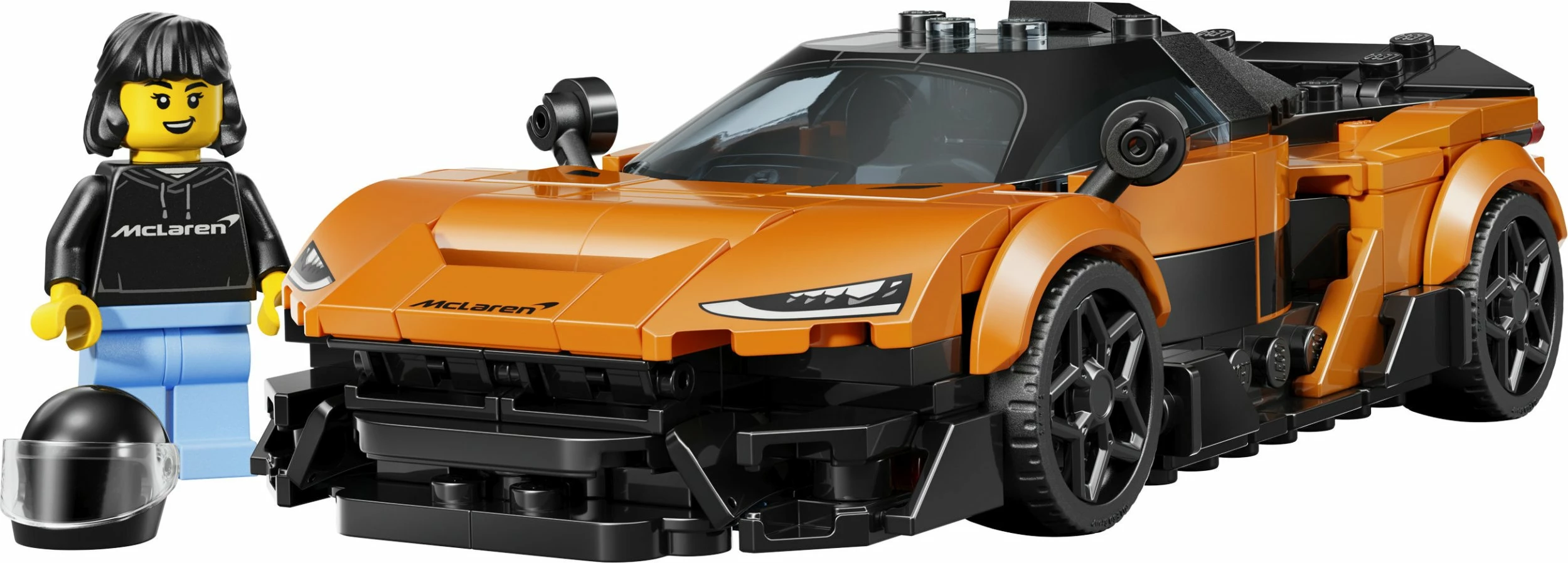 Set ndërtimi LEGO Speed Champions McLaren W1 77257, 287 elemente, 9+ vjet, portokalli/zi