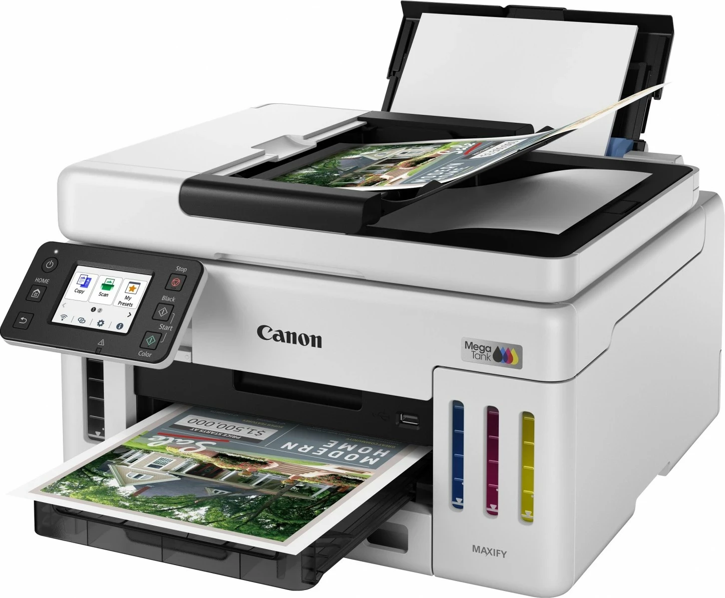 Printer Canon MAXIFY GX6140, inkjet, multifunksional, i bardhë