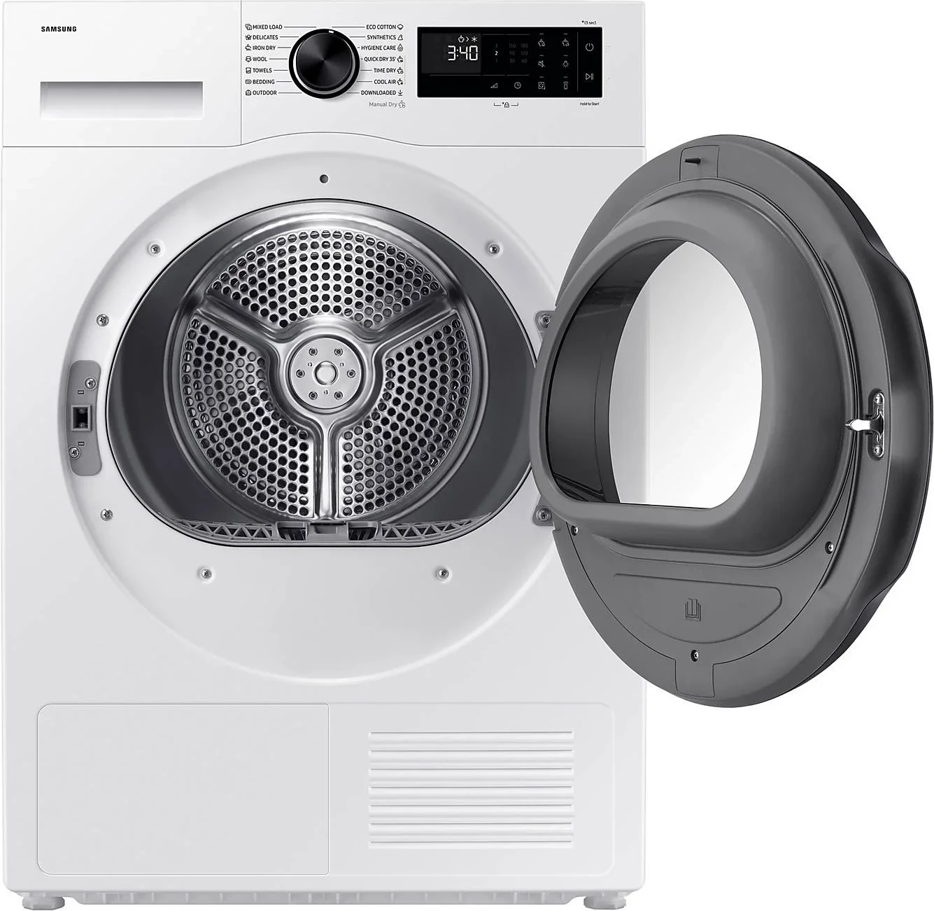 Tharëse rrobash Samsung DV90DG52A0AELE 9 kg A+++ me pompë nxehtësie, WiFi SmartThings, e bardhë