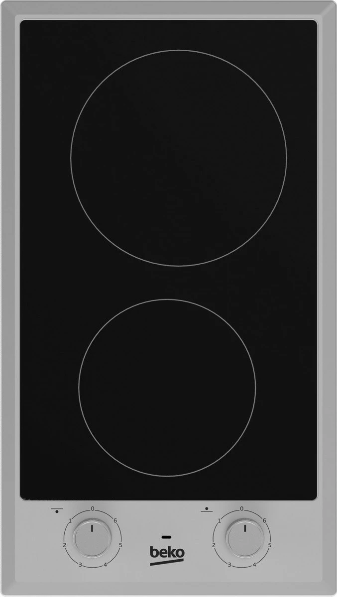 Pllakë qeramike Beko HDCC32200X, 2 zona, e zezë/inox