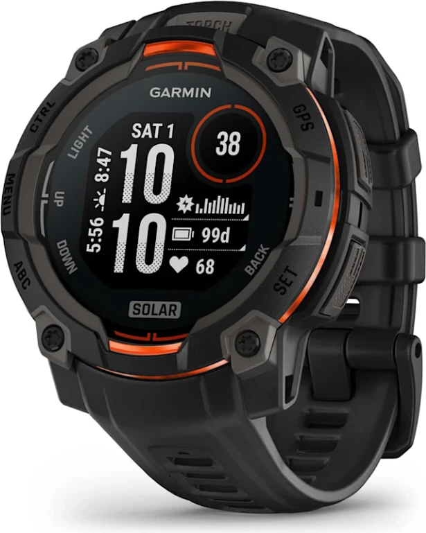 Smartwatch Garmin Instinct® 3 Solar, Black, 45 mm