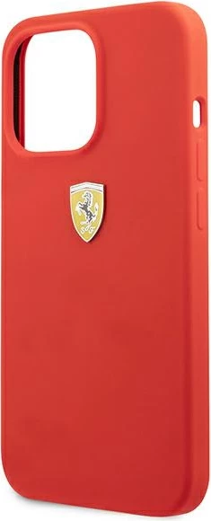 Mbështjellës Ferrari FESSIHCP13XRE për iPhone 13 Pro Max 6.7", silikon, kuq