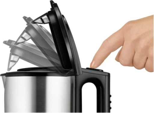 Çajnik elektrik UNOLD Blitzkocher Edition black, 1.5L, 2200W, inox/zi